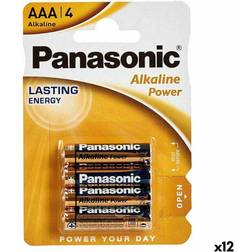 Panasonic Alkaliska Batterier LR03 AAA 12 antal