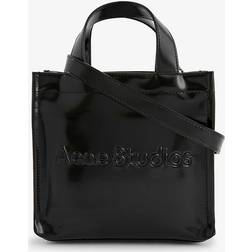 Acne Studios Womens Black Logo-embossed Mini Faux-leather Tote bag 1SIZE