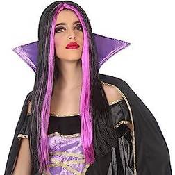 Atosa Wig for Halloween Violet Fuchsia