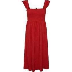 Pieces Pckeegan Dress Without Sleeves - Poppy Red