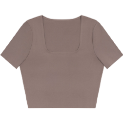 ICANIWILL Nimble Cropped T-shirt - Brown