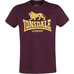 Lonsdale Logo T-shirt Herr röd