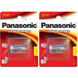 Panasonic Photo Power CR123A 3V batterier 2 st