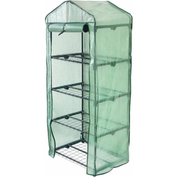 MonsterShop Greenhouse 4 Tier with PE Cover Rostfritt stål Plast