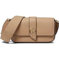 Michael Kors Greenwich Extra Small East West Leather Crossbody Bag - Camel