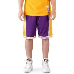 Mitchell & Ness Men's Los Angeles Lakers NBA 1996-97 Away Swingman Basketball Shorts Purple/Gold