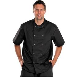 Beeswift Chefs Jacket Short Sleeve Black CCCJSSBLXXL