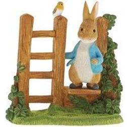 Beatrix Potter Rabbit On Stile Figurine