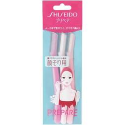 Shiseido 3 Piece Prepare Facial Razor, Large Japan Import