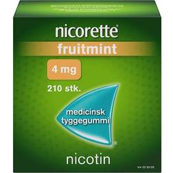 Nicorette Fruitmint 4mg 210 st Tuggummi