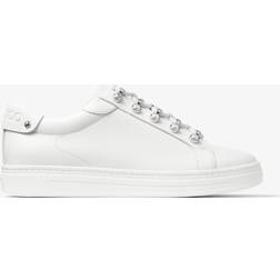 Jimmy Choo Antibes pearl-embellished sneakers women Calf Leather/Rubber White