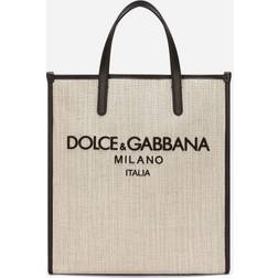 Dolce & Gabbana Small structured canvas shopper