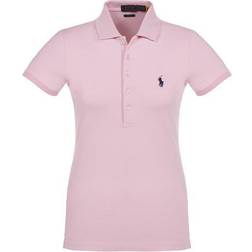 Polo Ralph Lauren Slim Fit Stretch Shirt Woman shirt Light pink Cotton, Elastane Pink