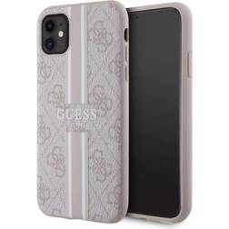 Guess iPhone 11/XR Mobilskal MagSafe 4G Printed Stripes Rosa