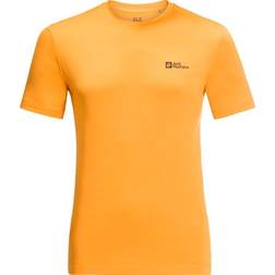 Jack Wolfskin Men's Hiking Short Sleeve T-Shirt, XXL, Orange Pop