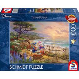 Schmidt Spiele Thomas Kinkade: Disney Donald & Daisy A Duck Day Afternoon 1000 Pieces