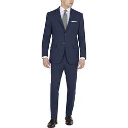 DKNY Men's Modern Fit High Performance Suit Separates Dress Pants - Navy Solid