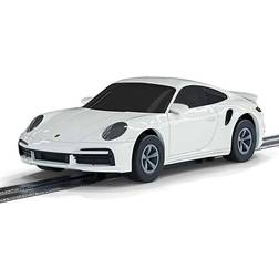 Scalextric Micro Porsche 911 Turbo Car, white 1:64
