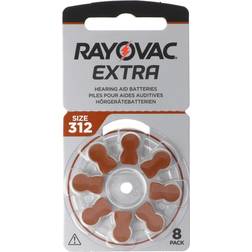 Rayovac 312 8-Pack EXTRA Hörapparatsbatterier