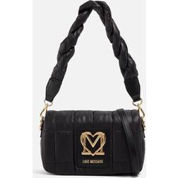 Love Moschino Thin Air Shell and Faux Leather Shoulder Bag