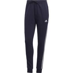 adidas Essentials 3-Stripes French Terry Cuffed Pants - Legend Ink/White