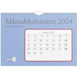 Burde Väggkalender Månadskalendern 2024
