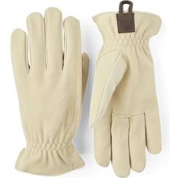 Hestra Chamois Work Glove - 5 Finger Unisex - Natural Yellow