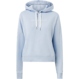 Tommy Hilfiger Signature Frosted Logo Hoody BREEZY BLUE