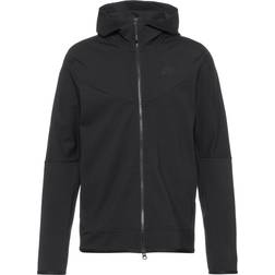 Nike Men's Sportswear Tech Fleece Lightweight Full-Zip Hoodie Sweatshirt - Black