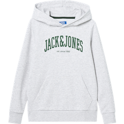 Jack & Jones Logotyp Hoodie För Pojkar Grå