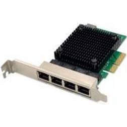 Digitus DN-10136, Intern, Kabel, PCI Express, Ethernet, 10000 Mbit/s, Svart, Grön