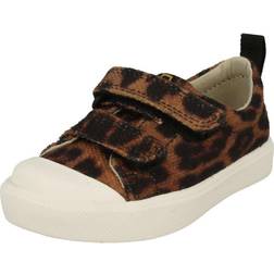 Clarks UK Infant, Brown Childrens Boys Girls National Geographic Detailed Shoes City Geo T Fit