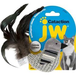 JW katt actionfågel leksak, svart/vit