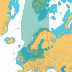 C-Map Elektroniskt sjökort 4D Norr- & centraleuropa