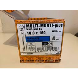 Heco Multi-Monti-plus 917110160571 Betongskruv MULTI-MONTI+ SS, FLÄNS, FZB