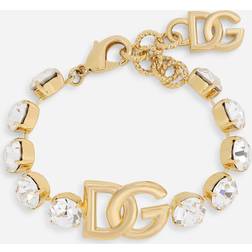 Dolce & Gabbana Bracelet with rhinestones and DG logo