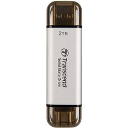 Transcend Portabel SSD ESD310S USB-C 2TB R1050/W950 Silver