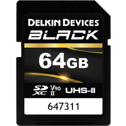 Delkin SD BLACK Rugged UHS-II V90 R300/W250 64GB new