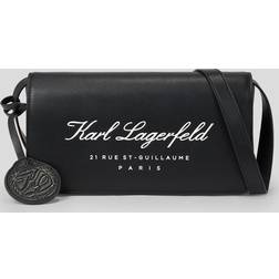 Karl Lagerfeld Hotel Shoulder Bag, Woman, Black, Size: One size