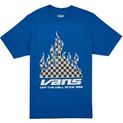 Vans T-shirt av Reflective Checkerboard Flame Herr blå