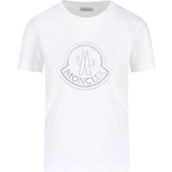 Moncler Crystal Logo T-Shirt White