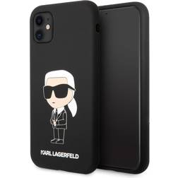 Karl Lagerfeld Ikonik iPhone 11 Silikonskal Svart