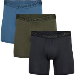 Panos Emporio 3-pack Base Bamboo Cotton Boxer Mixed