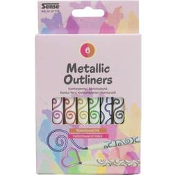 Sense Outliner Metallicpenna 6-pack