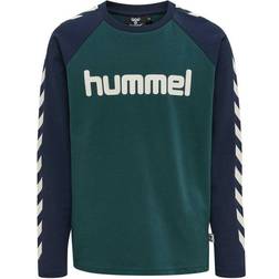Hummel Boy's T-shirt L/S - Deep Teal (213853-6470)