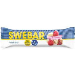 Swebar Protein Bar White Chocolate Raspberry 50g 1 st
