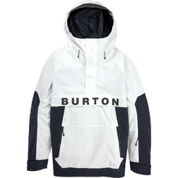 Burton Men's Frostner 2L Anorak Jacket - Stout White/True Black