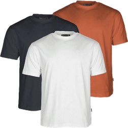Pinewood T-shirt 3-pack - White/Blue/Orange