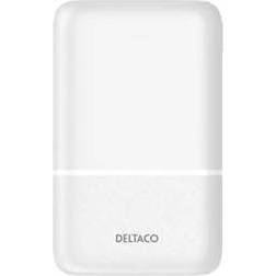 Deltaco 2xUSB USB-C powerbank, 10 000mAh, 20W, vit
