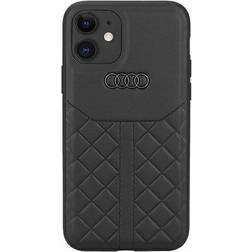 Audi iPhone 12/12 Pro Mobilskal Äkta Läder Svart